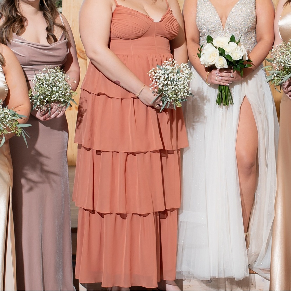 Birdy Grey Terracotta Tiered Maxi Dress